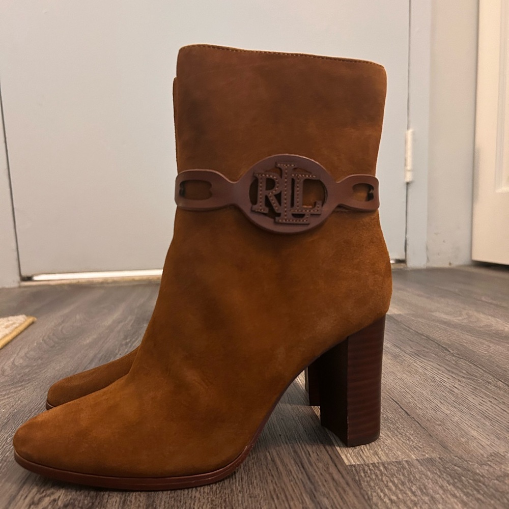Brown suede Ralph Lauren boots - Lauren line. Brand new never worn